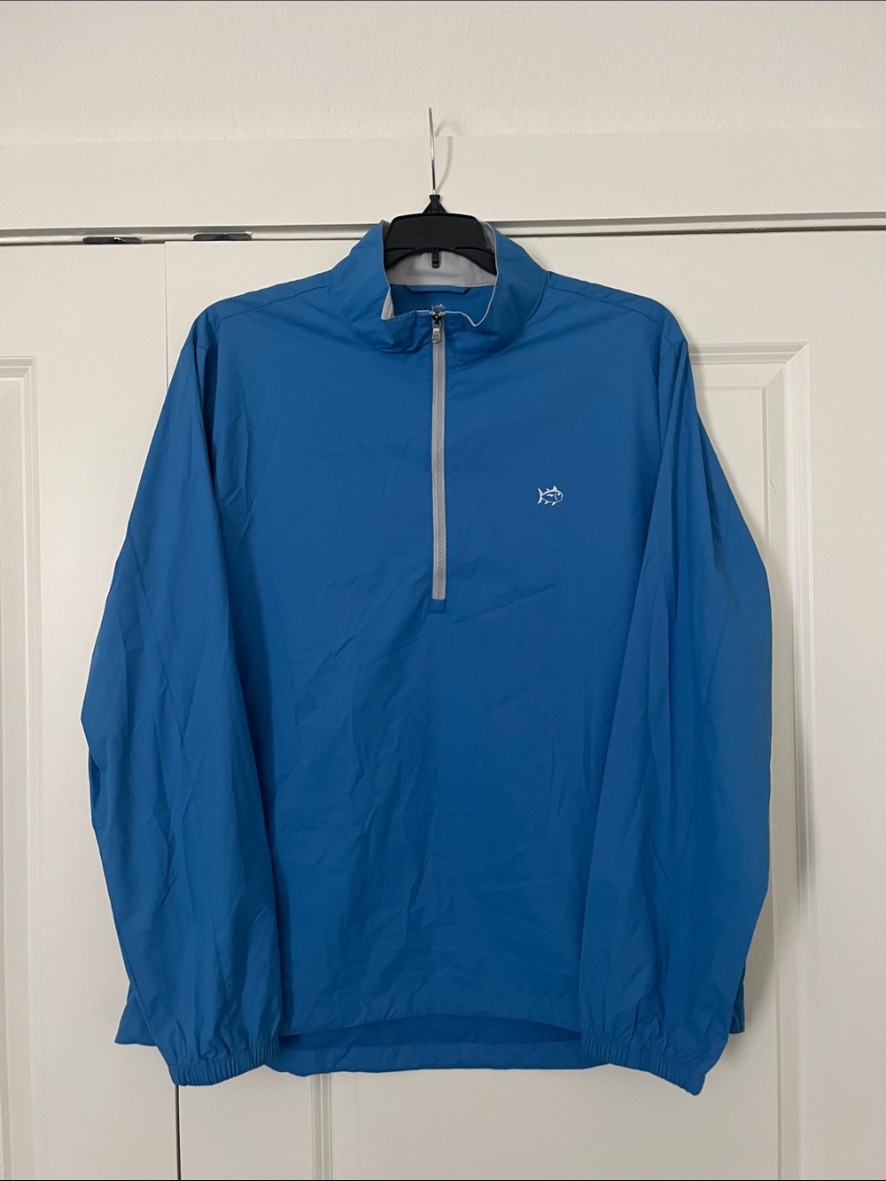 Southern Tide Blue Quarter-Zip Windbreaker Pullover